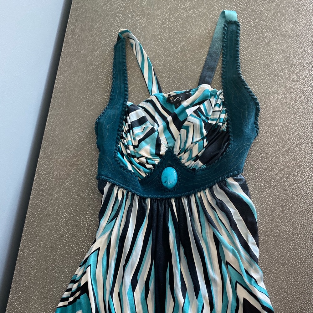 Sky brand designer top S small party top jewel